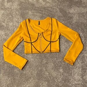 Aria Clothing Orange Crop Top SIZE M